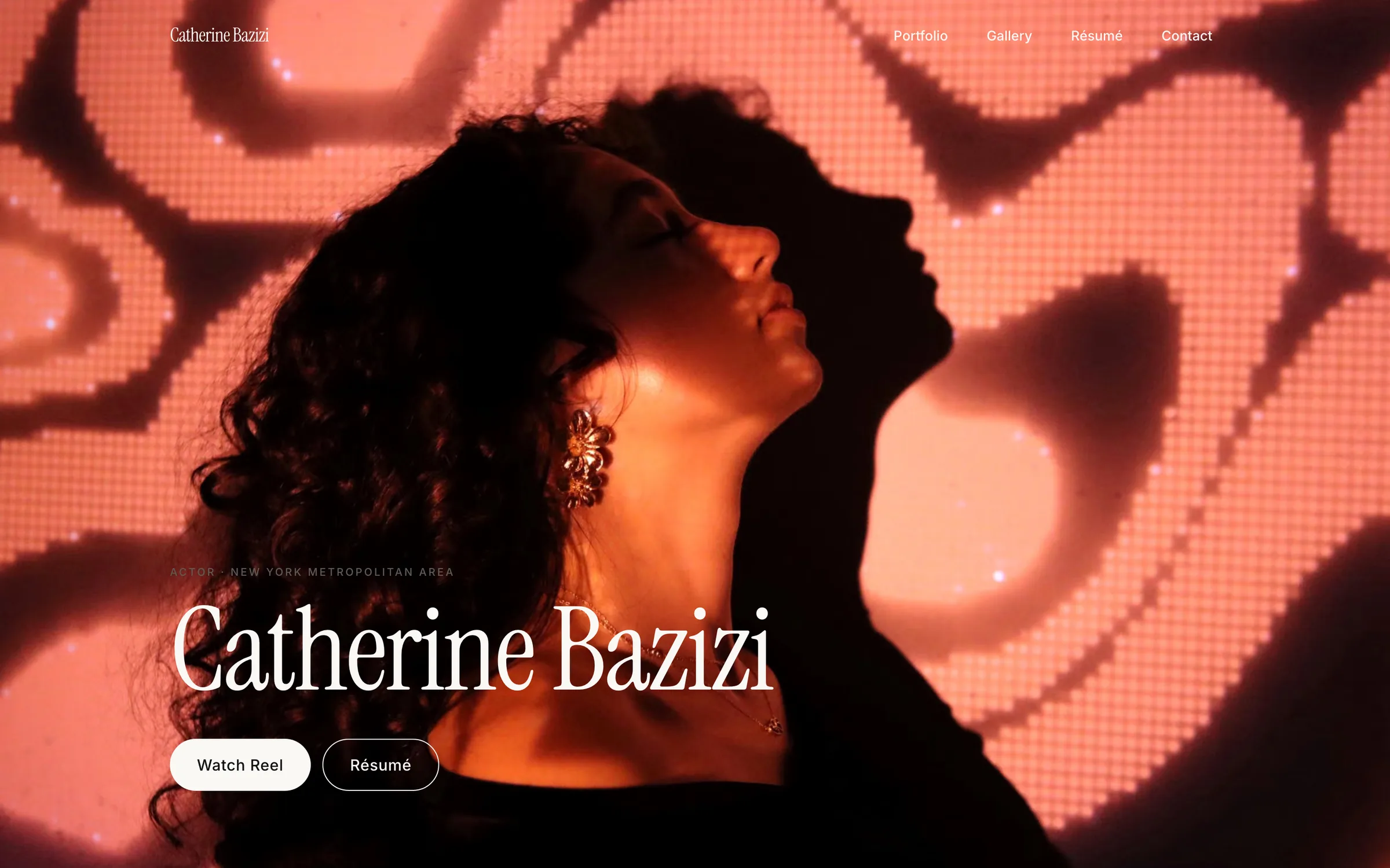 Catherine Bazizi website on desktop